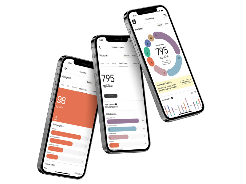 CO2e footprint calculation on mobile phones